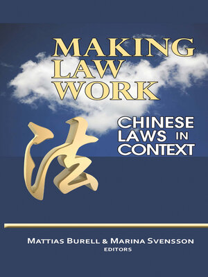 cover image of Making Law Work